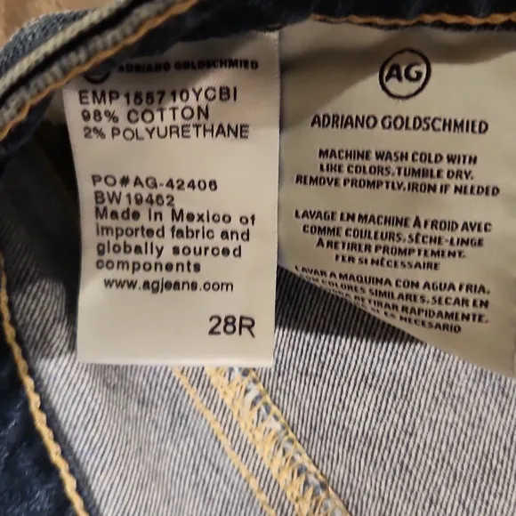 ❤️ NWOT! AG ADRIANO GOLDSCHMIED PRIMA CIGARETTE CROP SKINNY JEANS, 6 (28)