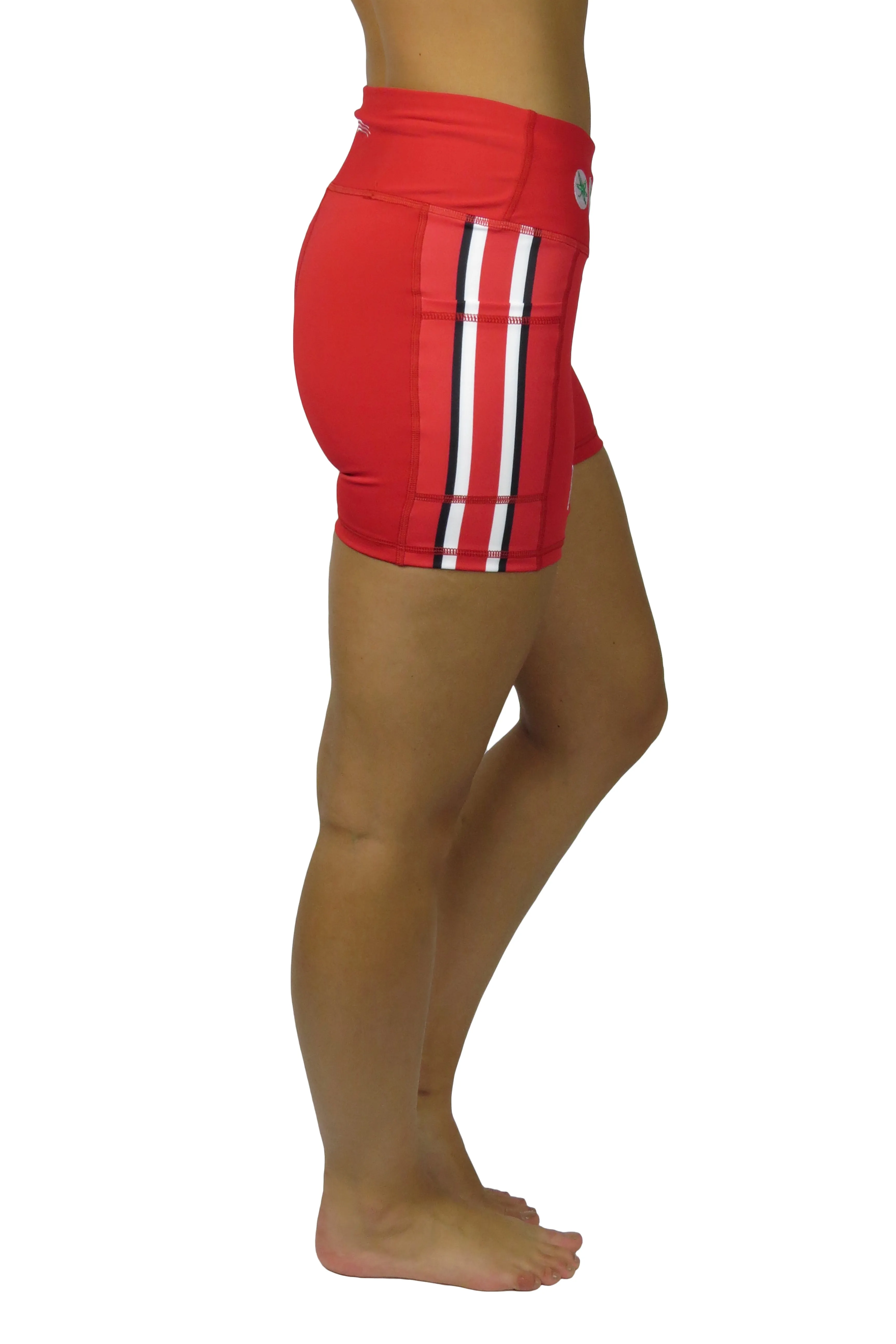 1200 - The Ohio State University "Victory" Cell Phone Pocket Short/Red