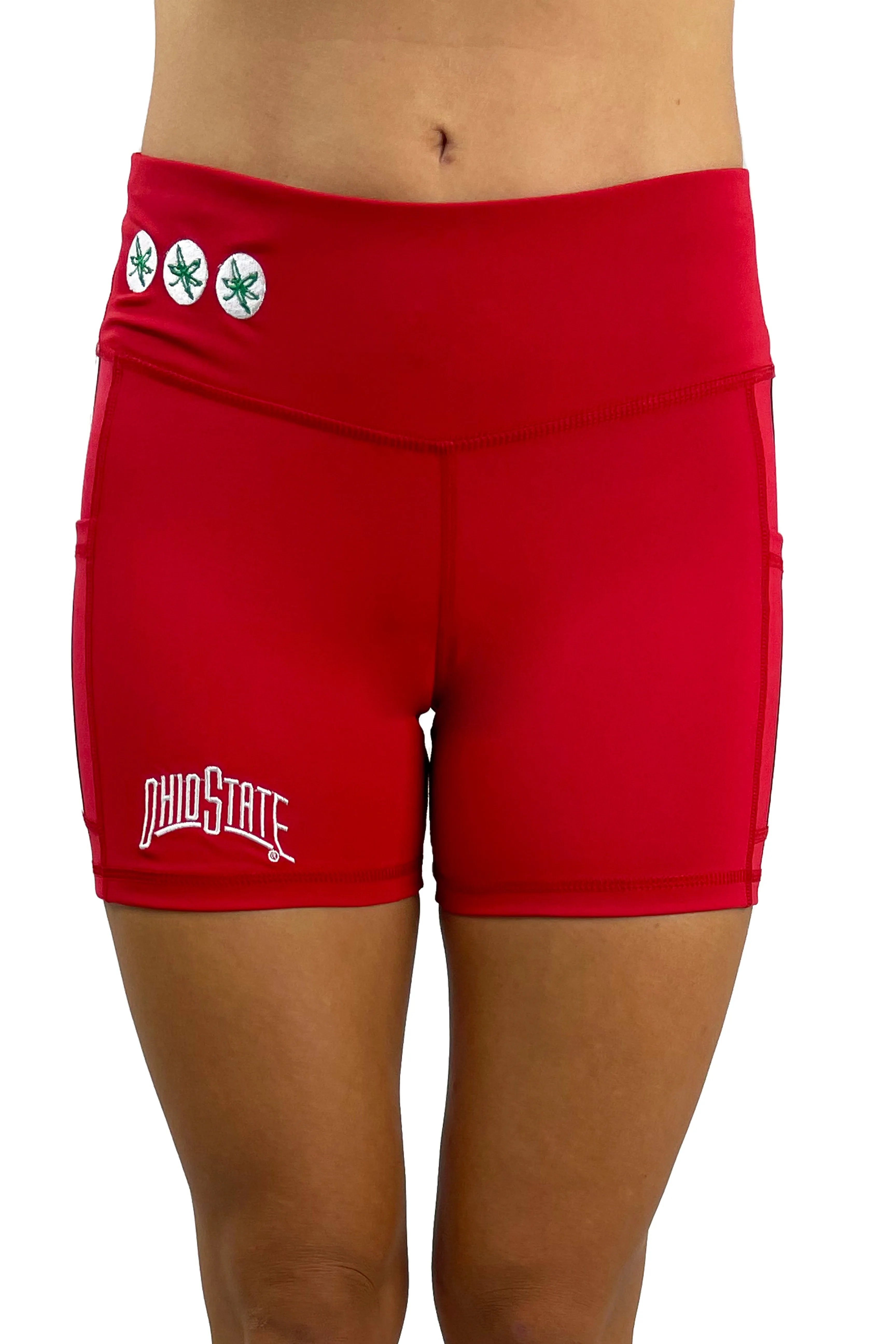 1200 - The Ohio State University "Victory" Cell Phone Pocket Short/Red
