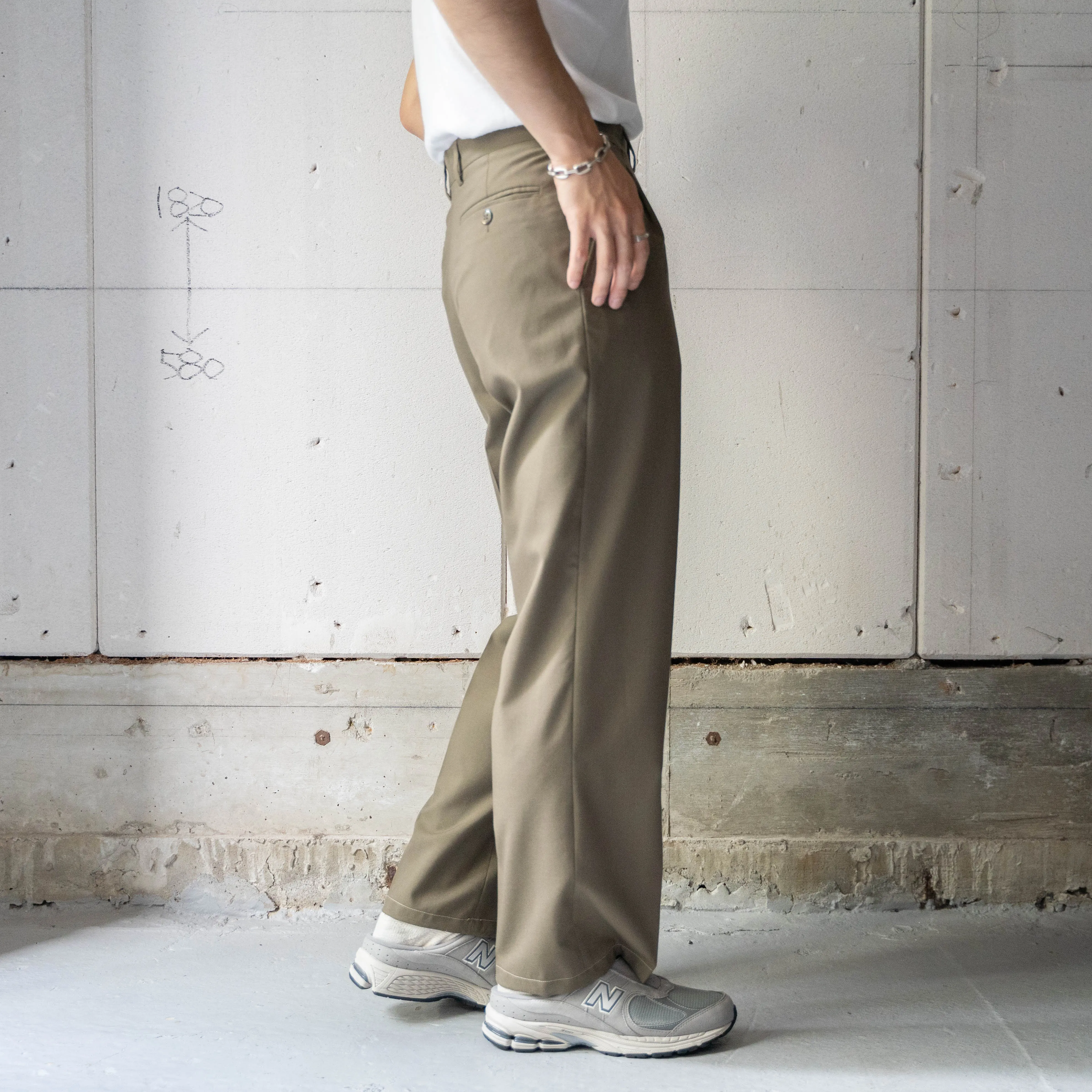 1990s Italian military summer dress pants 'dead stock'