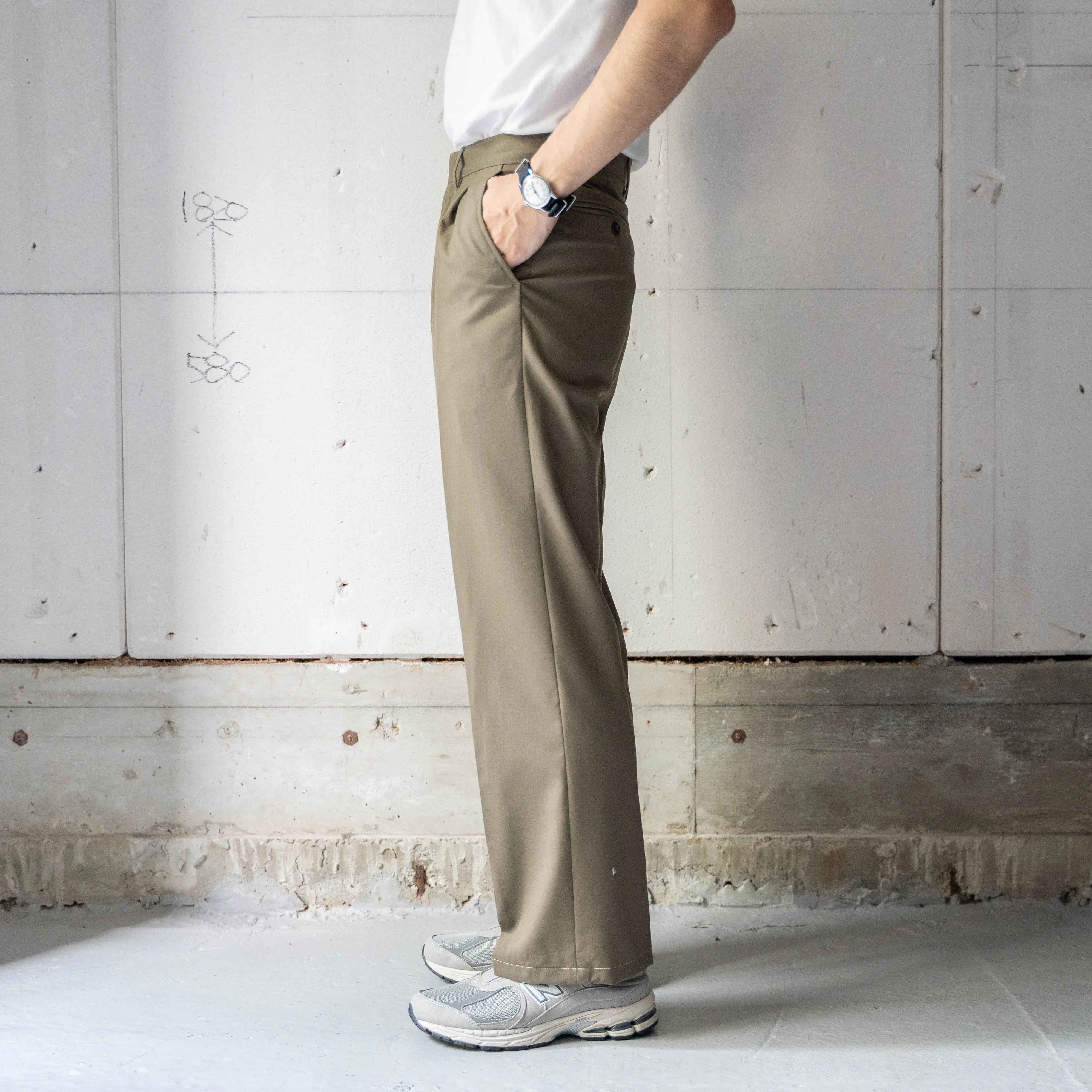 1990s Italian military summer dress pants 'dead stock'