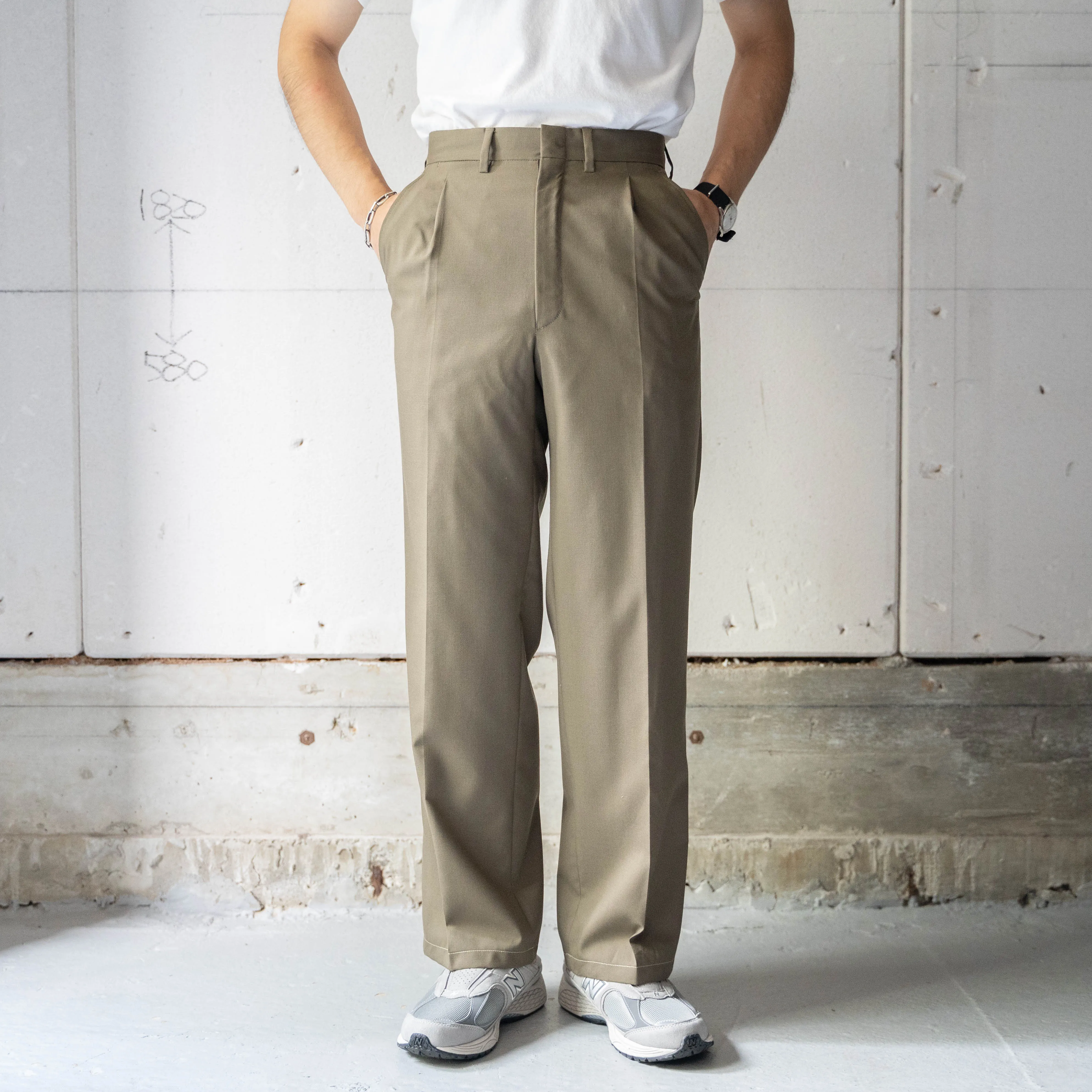 1990s Italian military summer dress pants 'dead stock'
