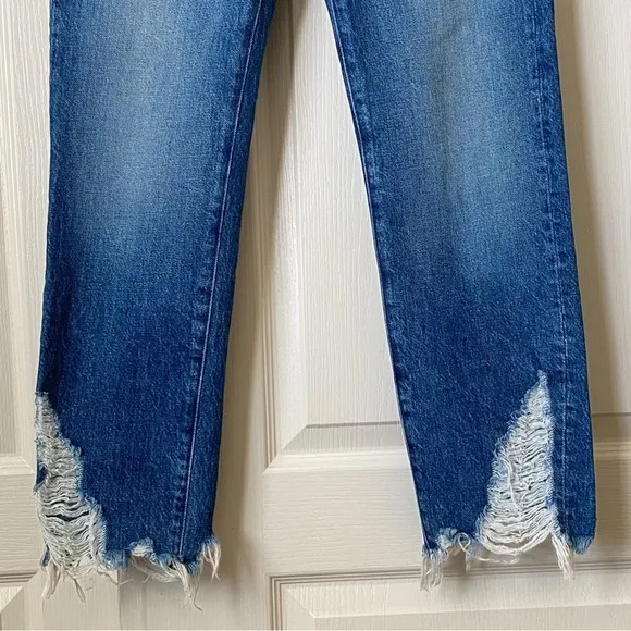 3X1 Higher Ground Boyfriend Crop Jean in Rushmore Straight Distressed Revolve 24