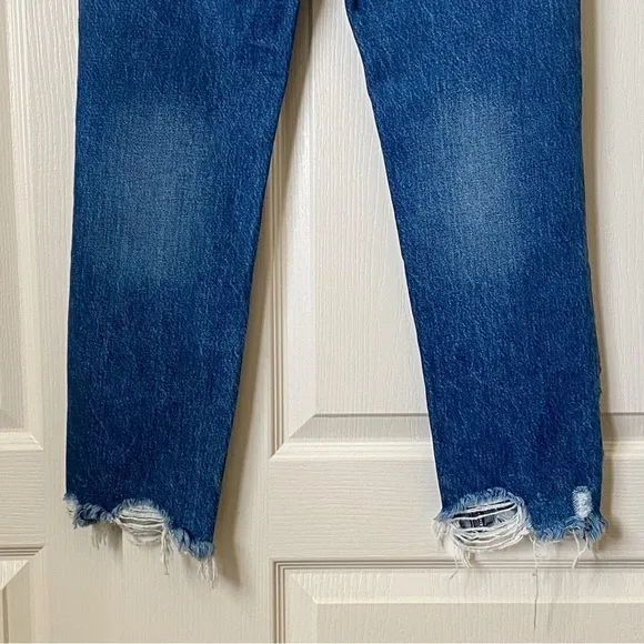 3X1 Higher Ground Boyfriend Crop Jean in Rushmore Straight Distressed Revolve 24