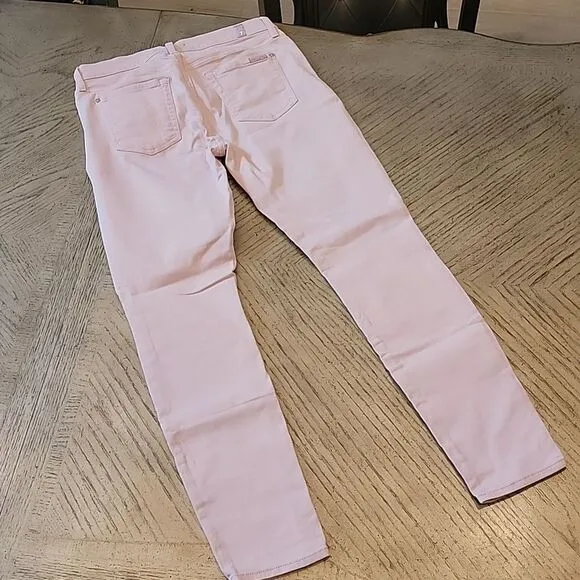 7 for all mankind Light Pink skinny jeans size 28