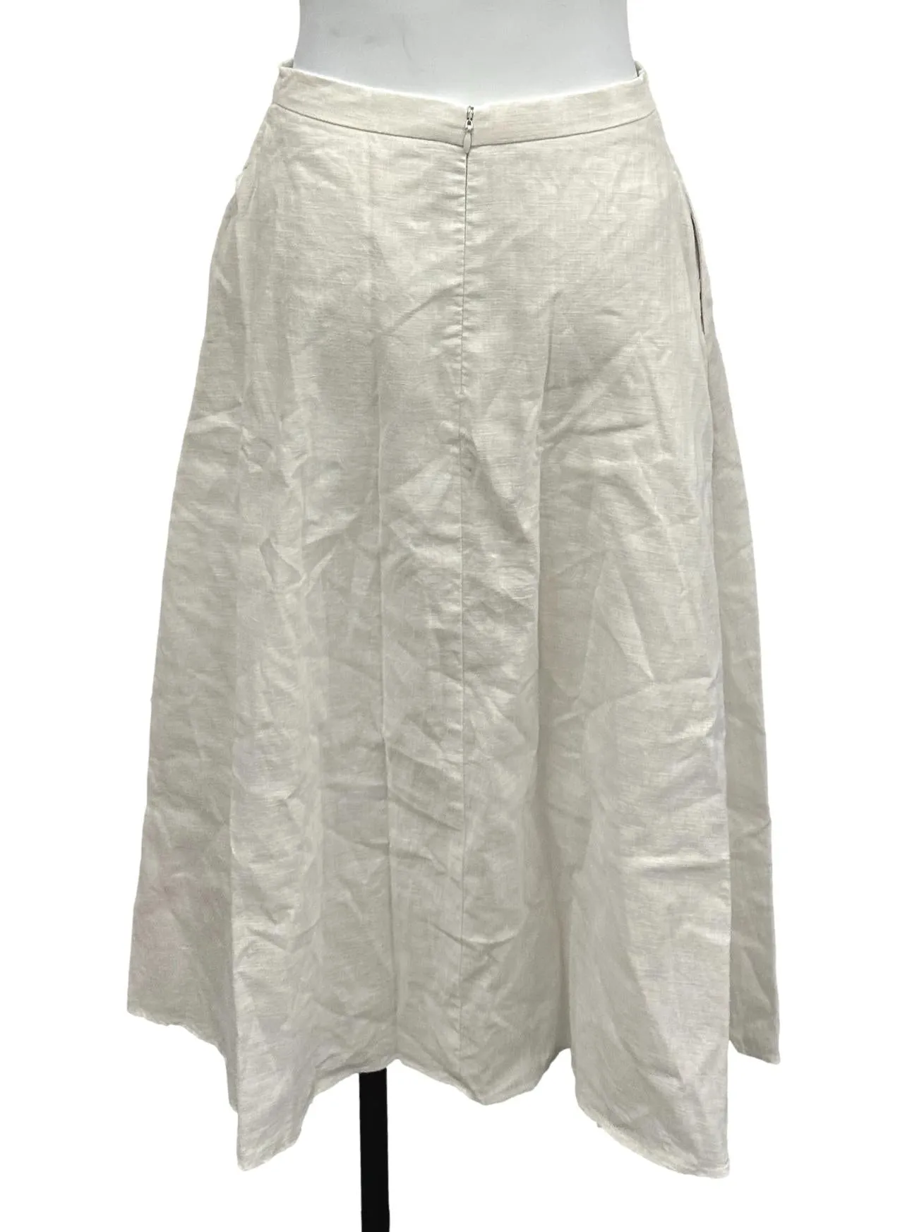 A Line Cotton Midi Skirt OSN