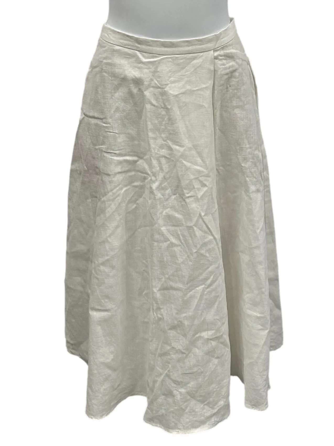 A Line Cotton Midi Skirt OSN