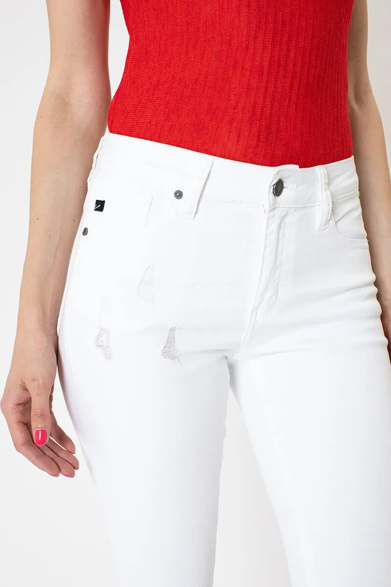 Abernathy Mid Rise Super Skinny Jeans