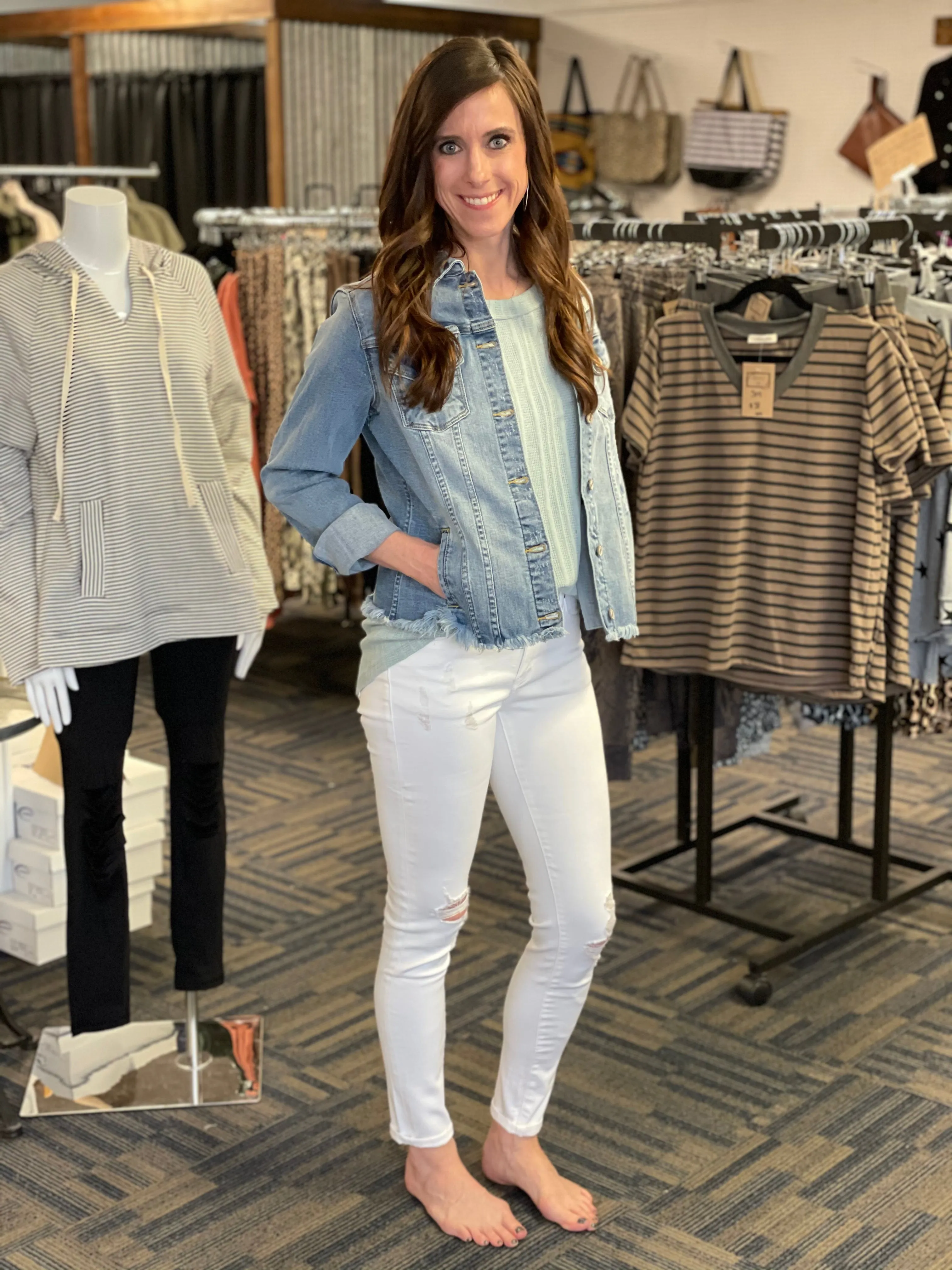 Abernathy Mid Rise Super Skinny Jeans
