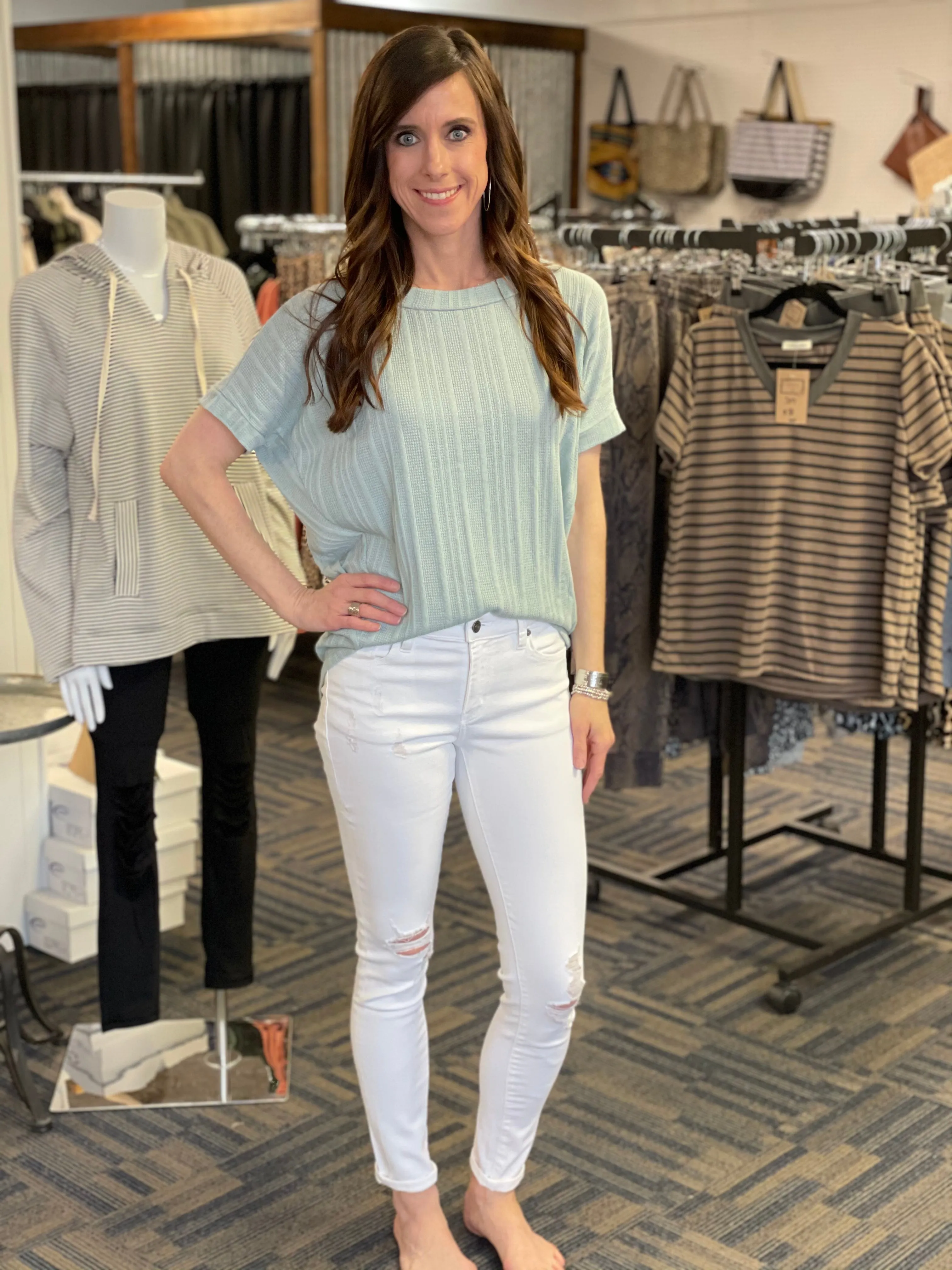 Abernathy Mid Rise Super Skinny Jeans