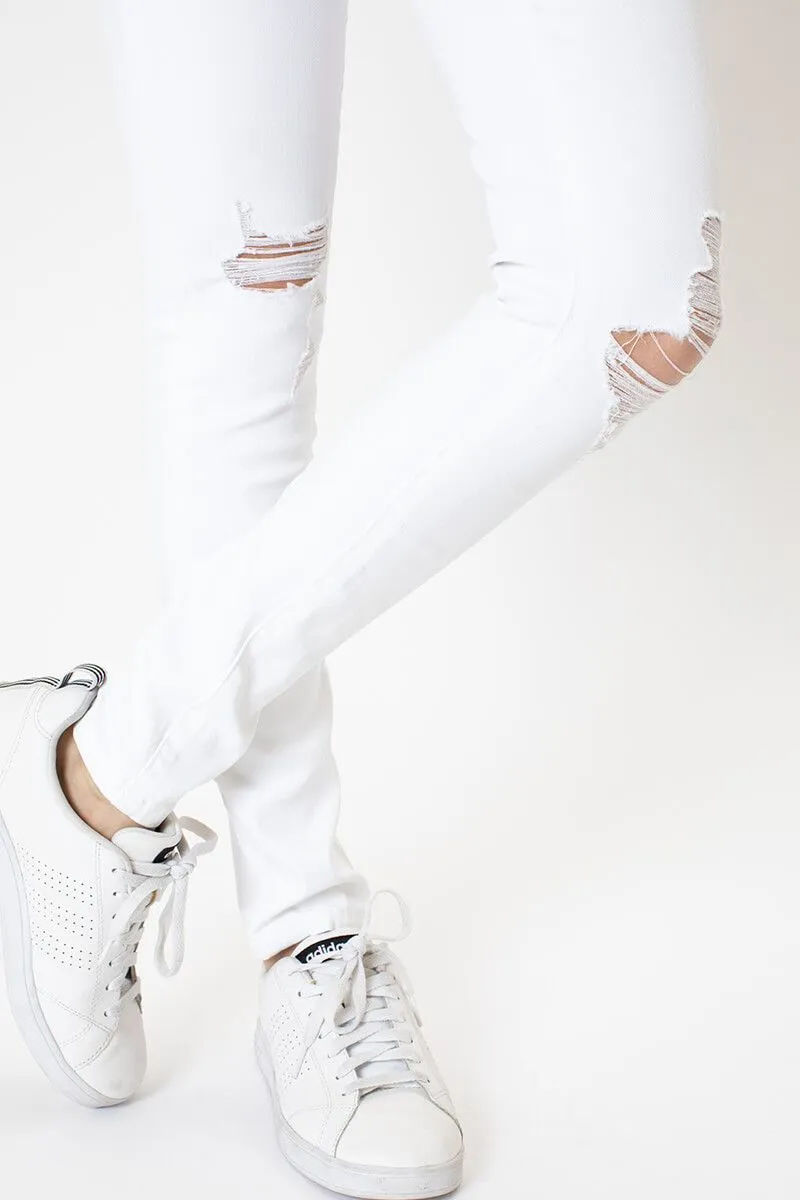 Abernathy Mid Rise Super Skinny Jeans
