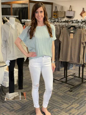 Abernathy Mid Rise Super Skinny Jeans