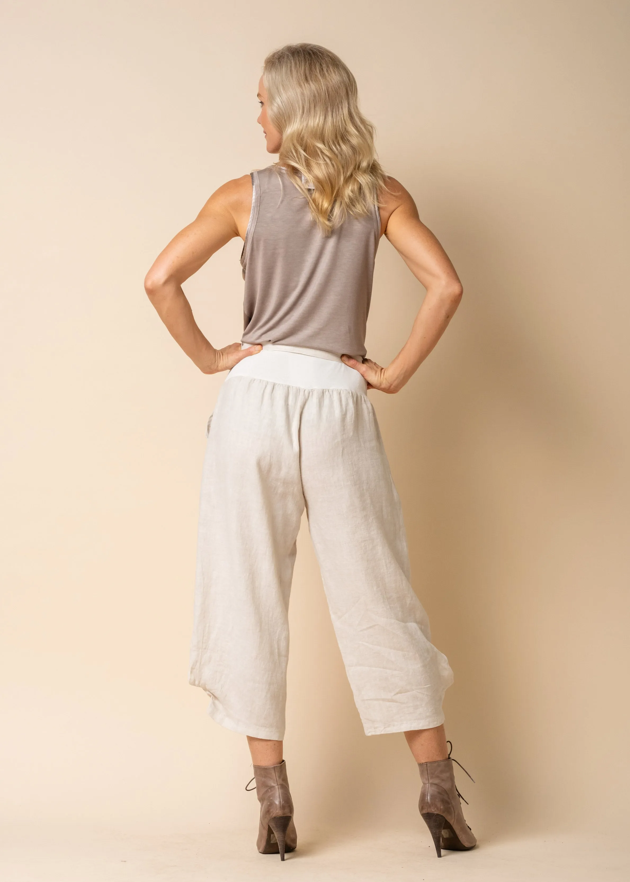 Addison Linen Pants in Latte