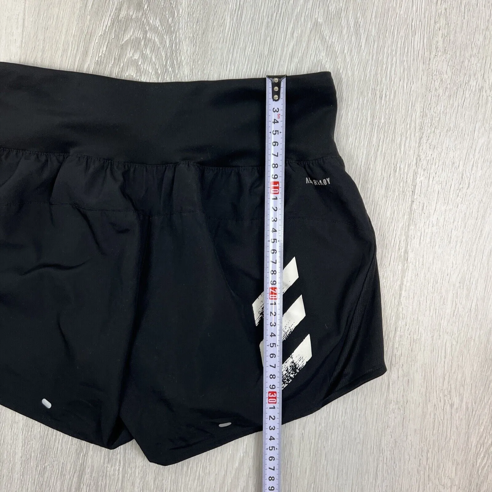 Adidas Womens Black Athletic Shorts Running Shorts Size XS