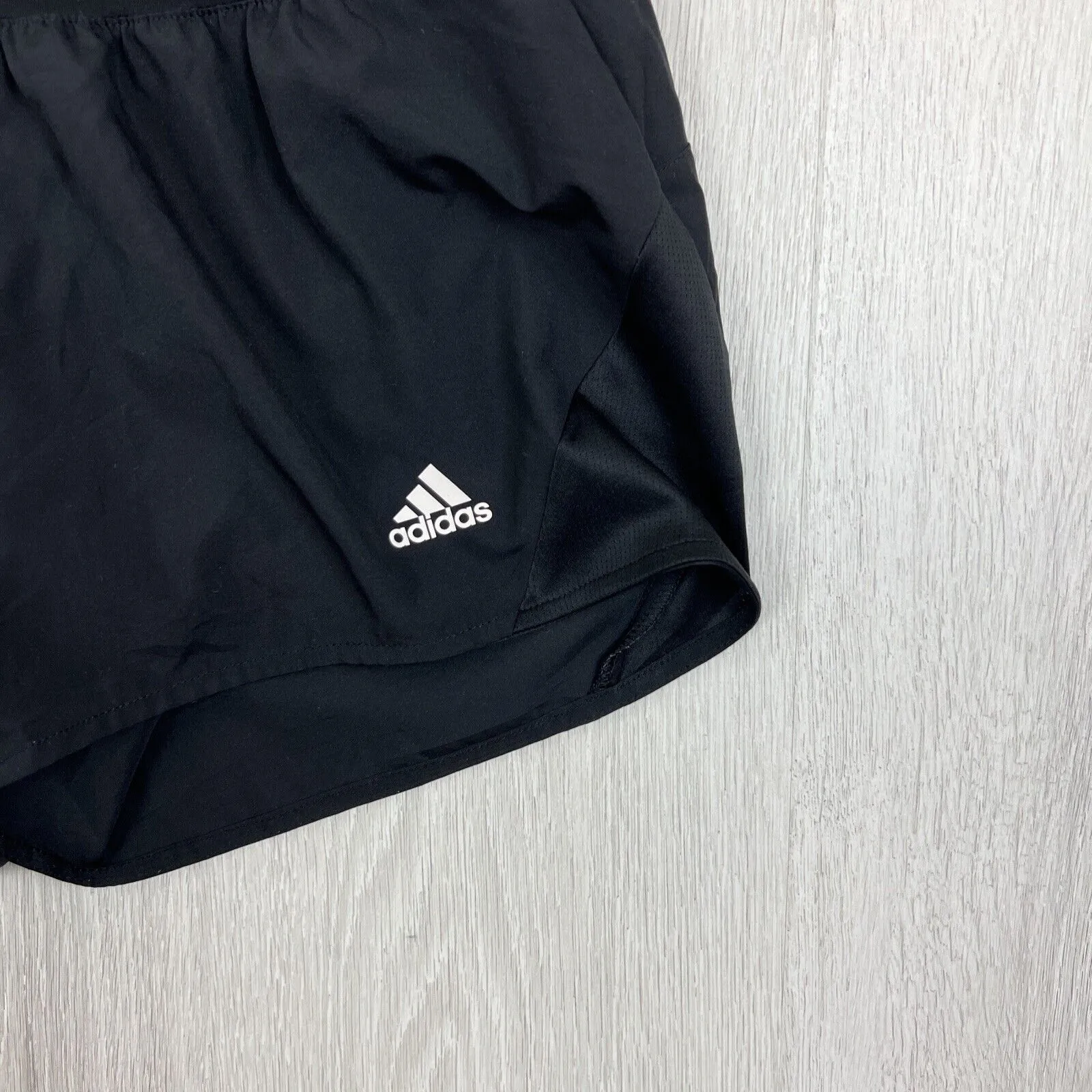 Adidas Womens Black Athletic Shorts Running Shorts Size XS