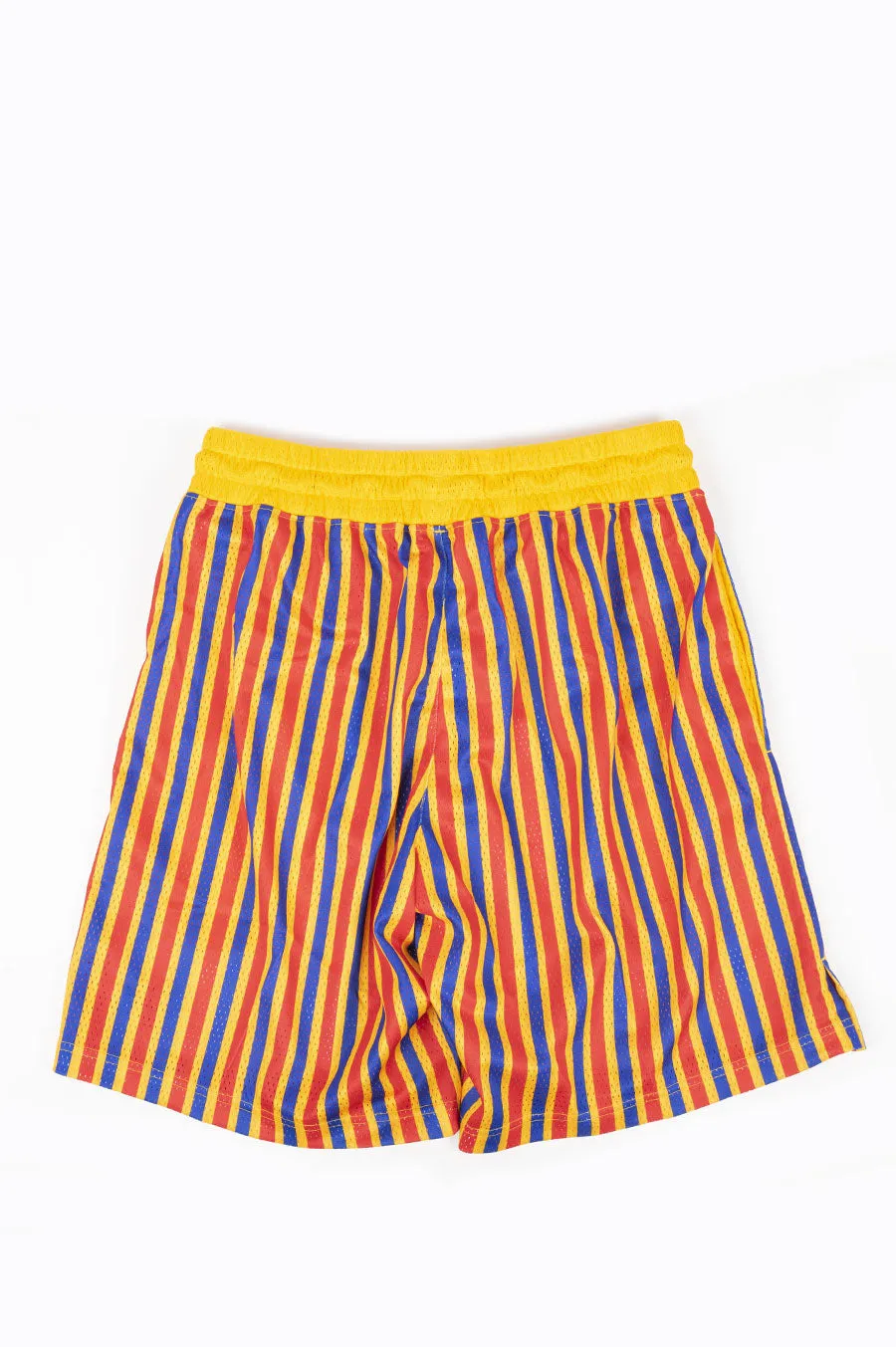 ADIDAS X ERIC EMANUEL MCDAA SHORTS RED YELLOW NAVY