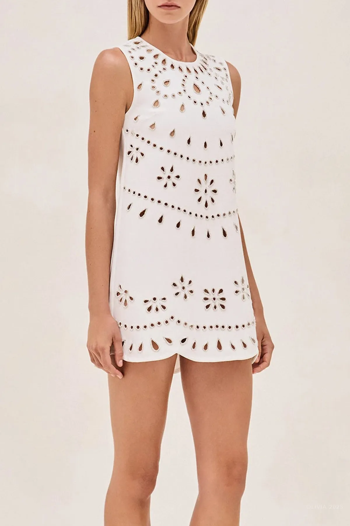 Adilyn Mini Dress in White