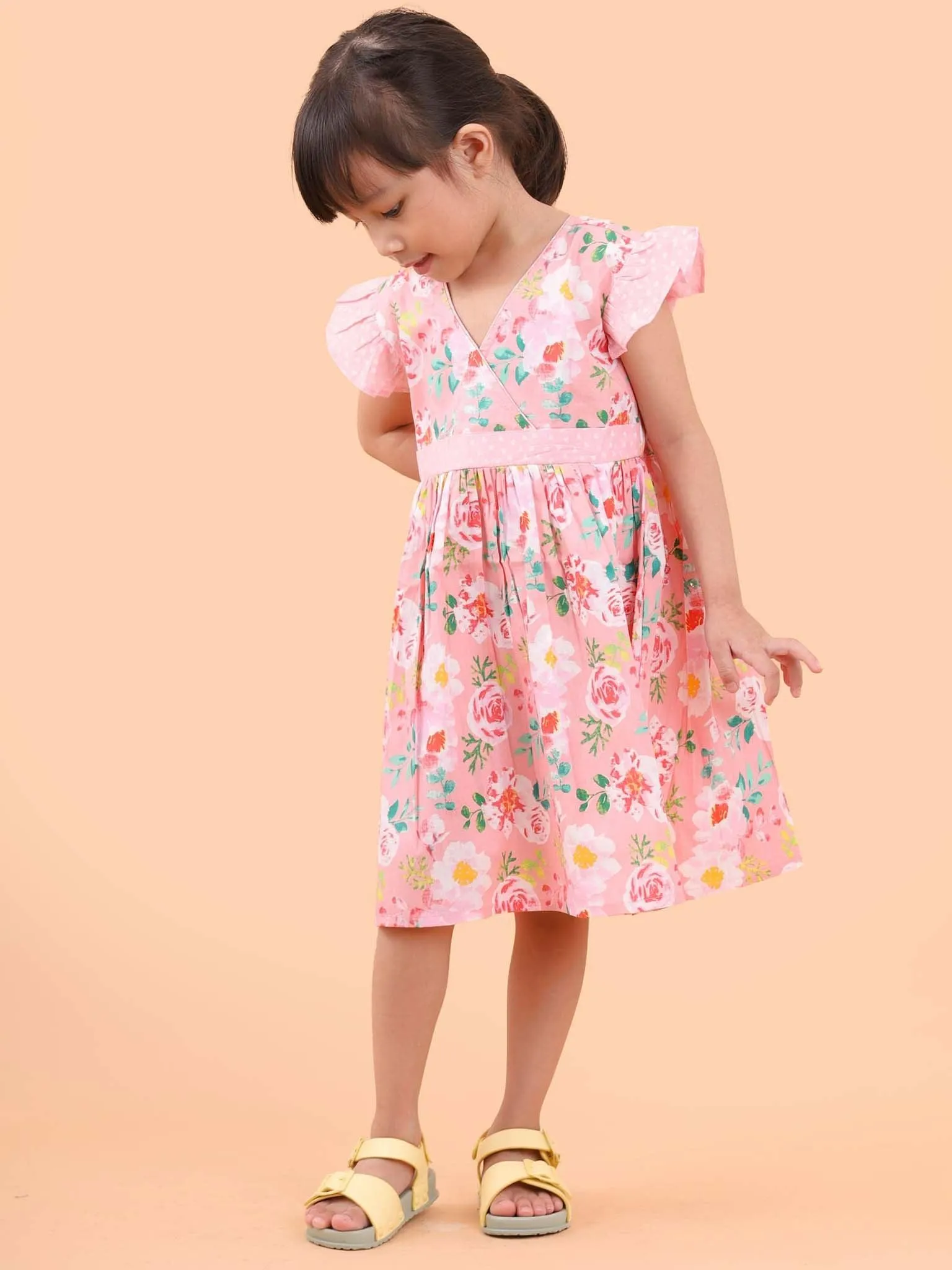 Adriana Pink Watercolour Dress