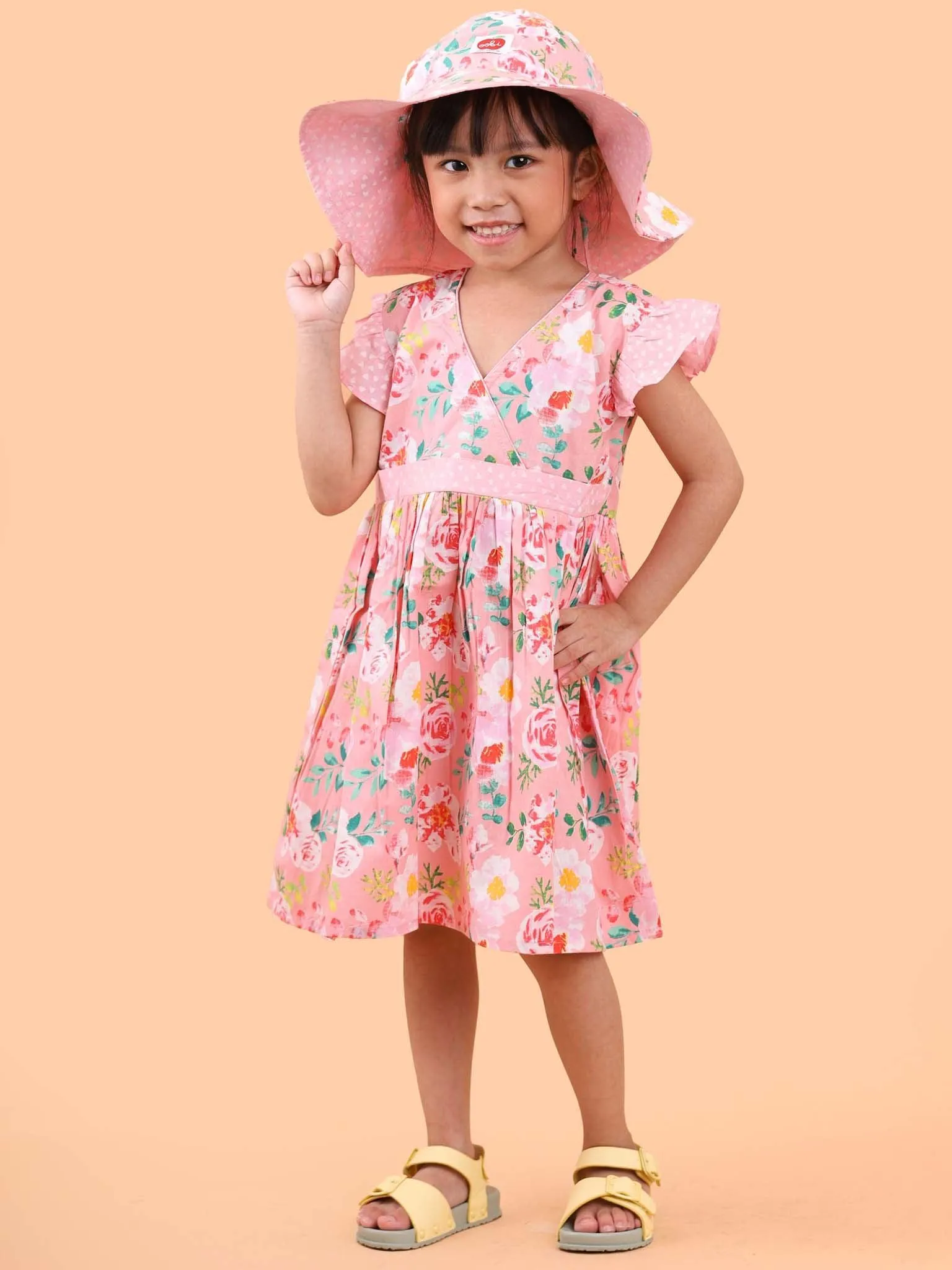 Adriana Pink Watercolour Dress