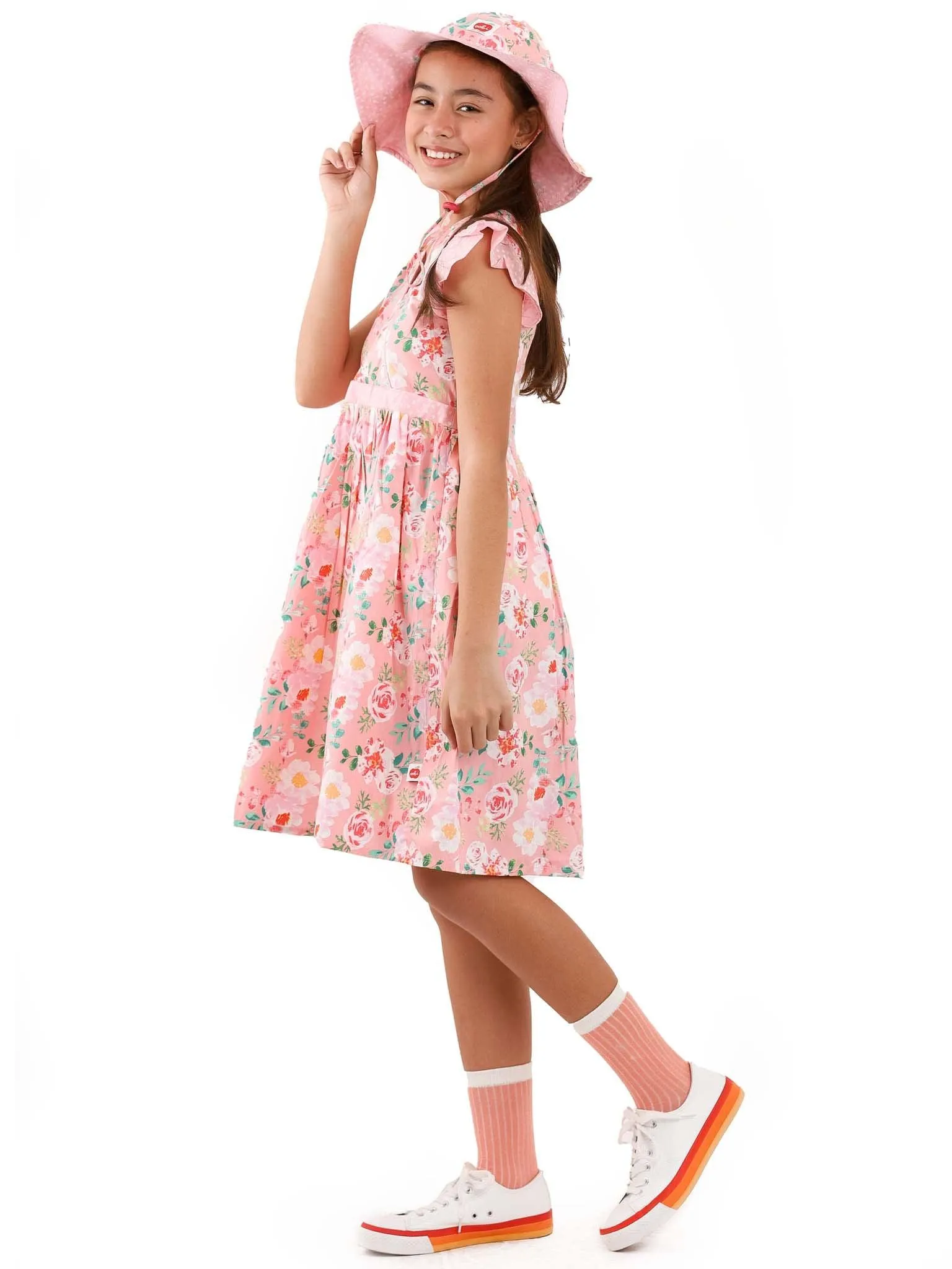 Adriana Pink Watercolour Dress