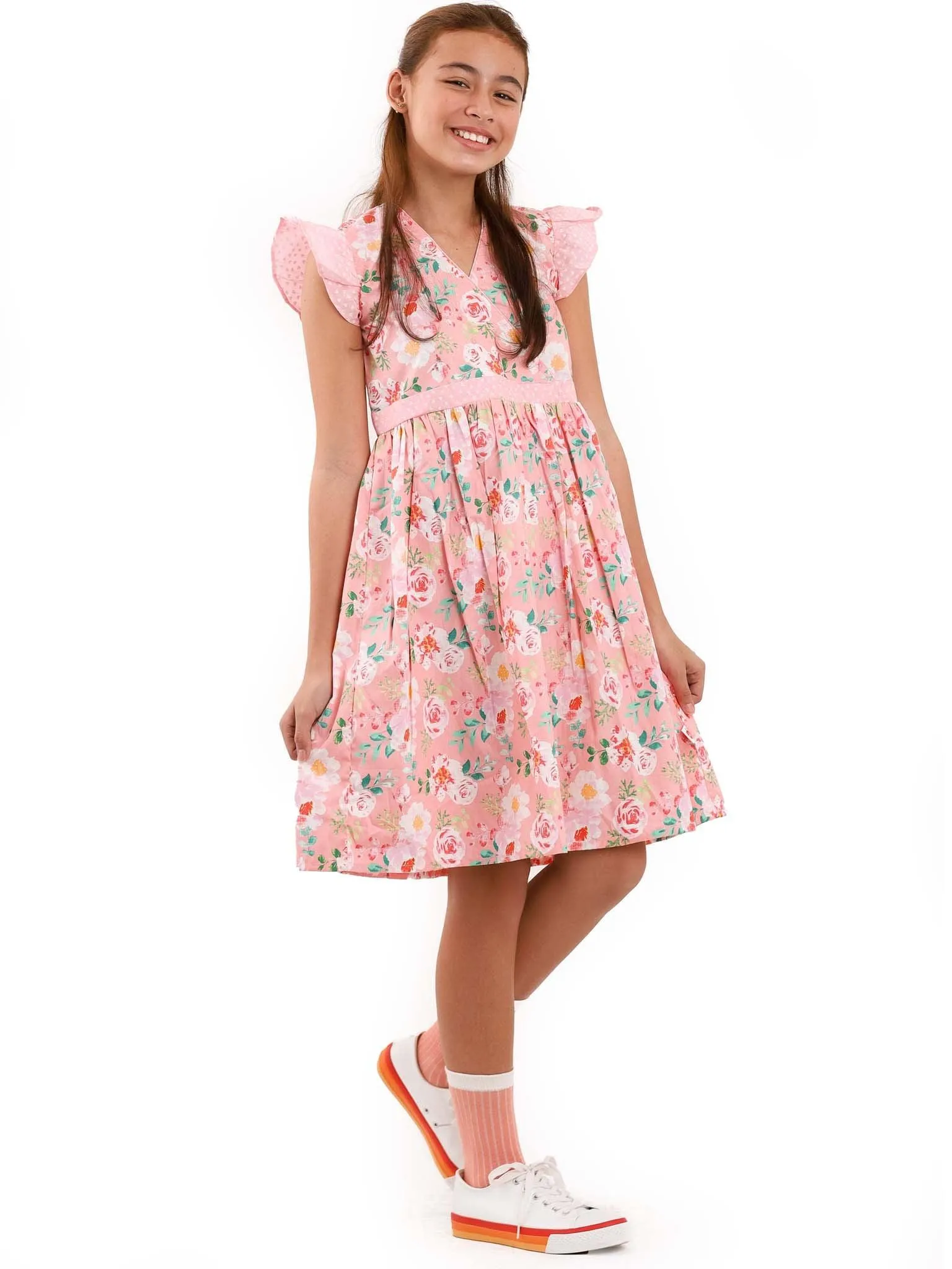 Adriana Pink Watercolour Dress