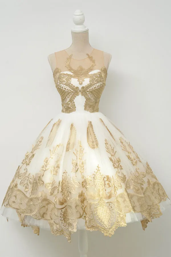 Affordable Junior Popular Applique Short Homecoming Dresses, BG51602