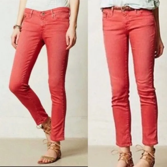 AG Stevie Ankle Slim Straight Ankle Jeans Size 29R