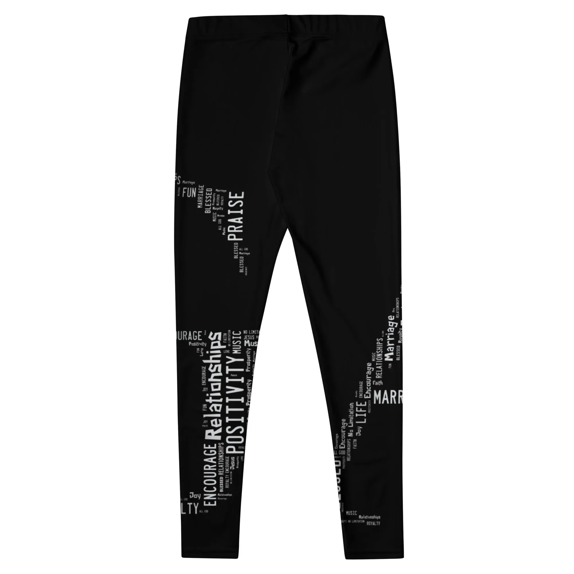All God Silver Design Leggings