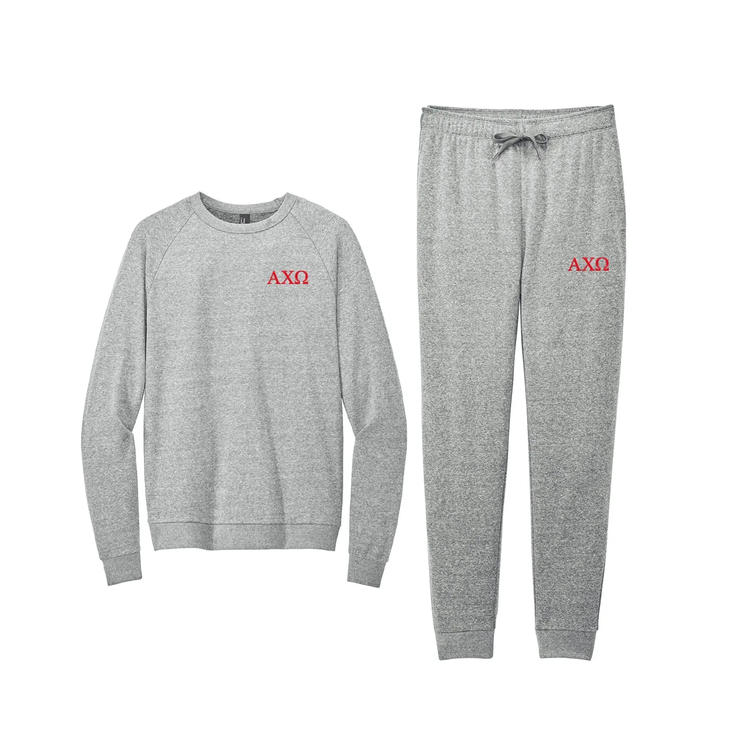 Alpha Chi Omega Tri Fleece Jogger Set