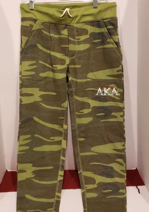 Alpha Kappa Alpha  CAMO JOGGERS(Script)
