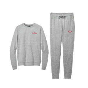 Alpha Sigma Alpha Tri Fleece Jogger Set
