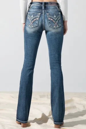 Americana Zagged Bootcut Jeans