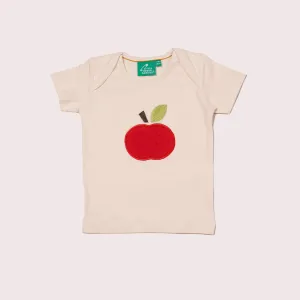 An Apple A Day Applique Short Sleeve T-Shirt