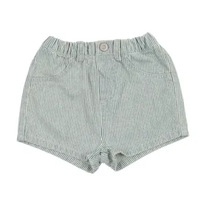 Analogie Denim Stripe Shorts (Printed Denim Collection) - Light Denim