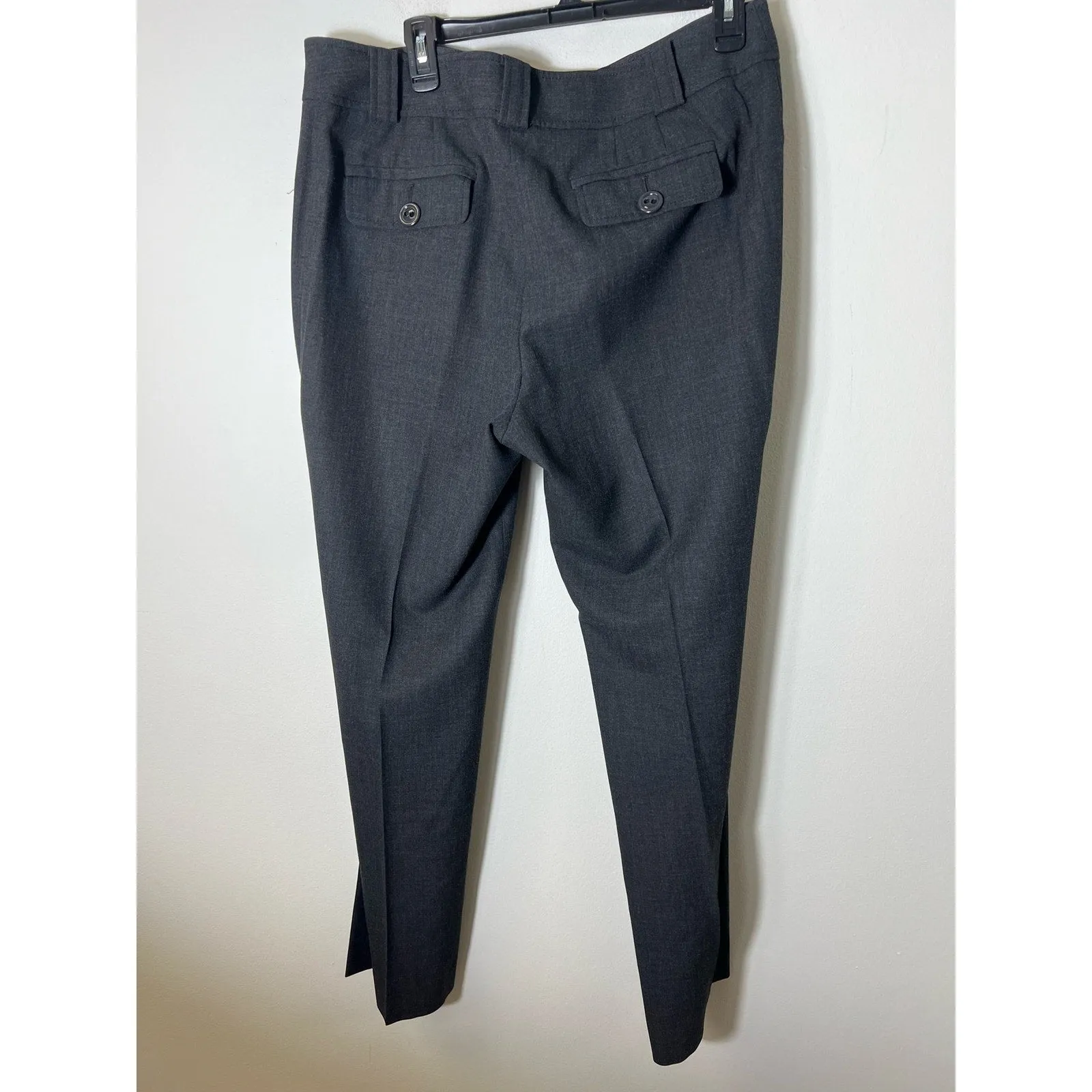 Ann Taylor Margot Dark Gray Dress Wide Leg Dress Pants Sz 12