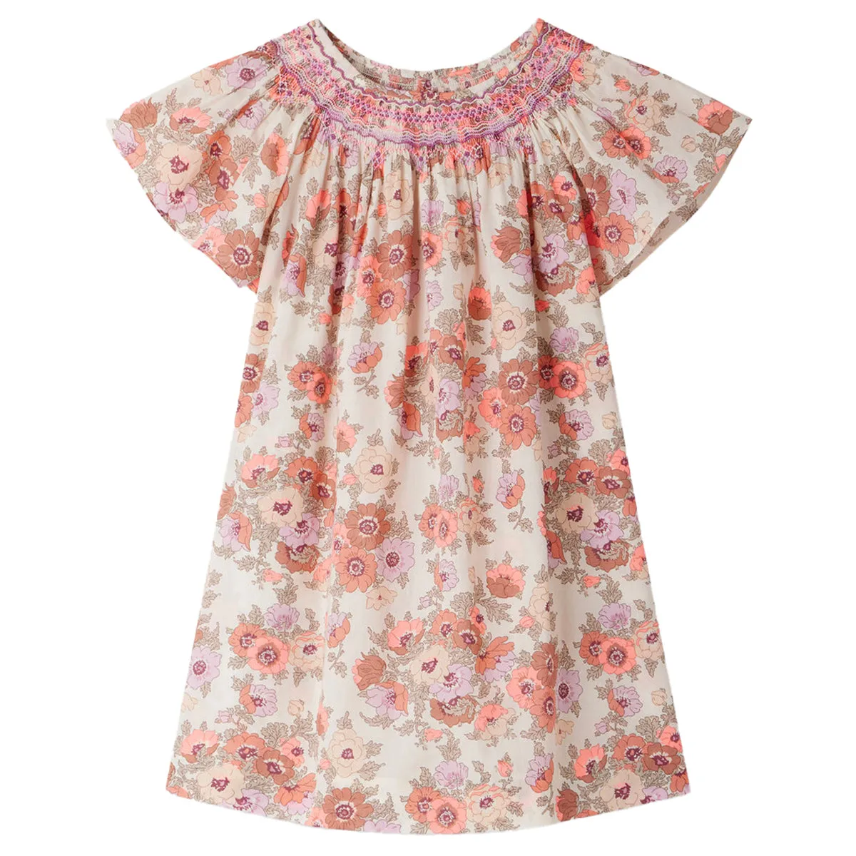 Arlene Smocked Floral Dress