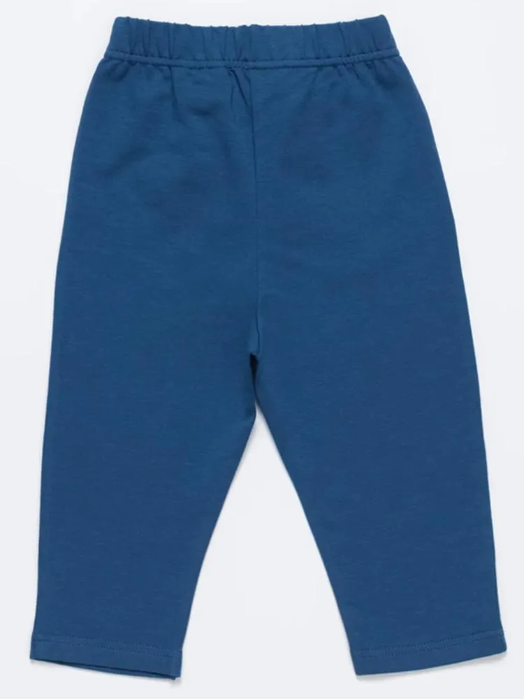 Artie - Dino Dude Blue Baby and Boy French Terry Joggers