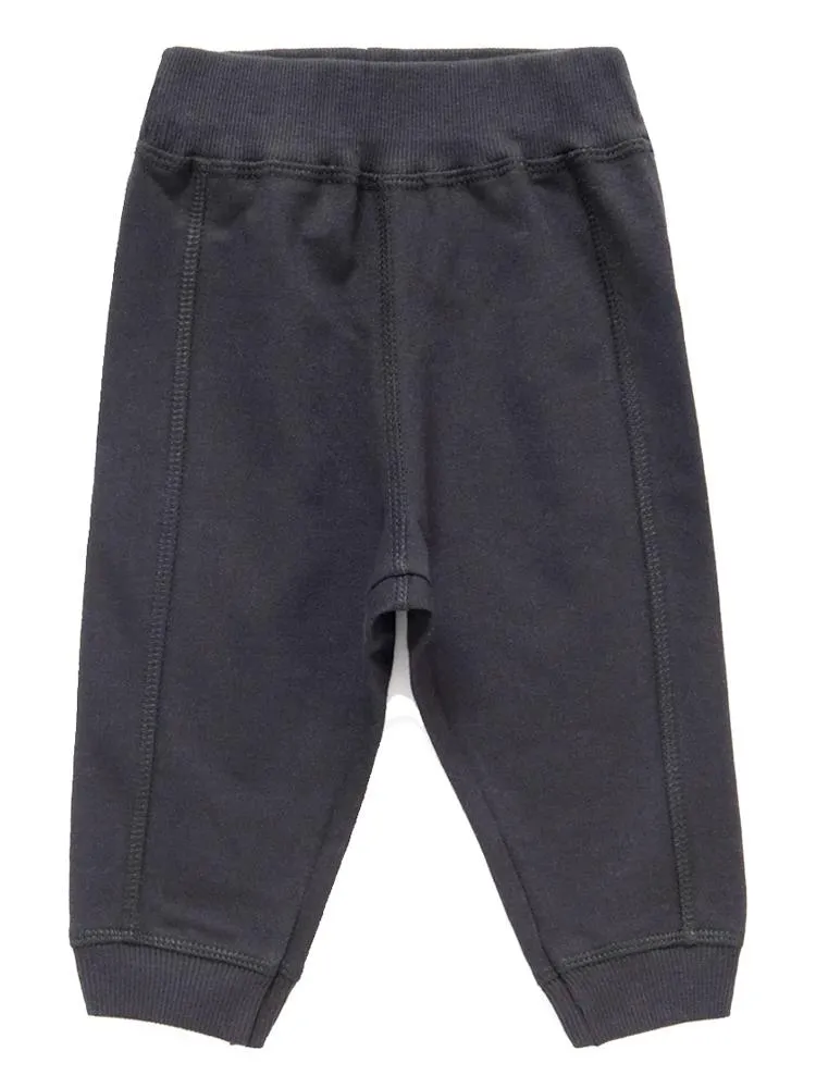 Artie - French Terry Black Baby & Toddler Joggers 3 to 24 months
