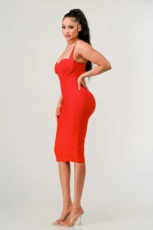 Athina corset bandage mini dress
