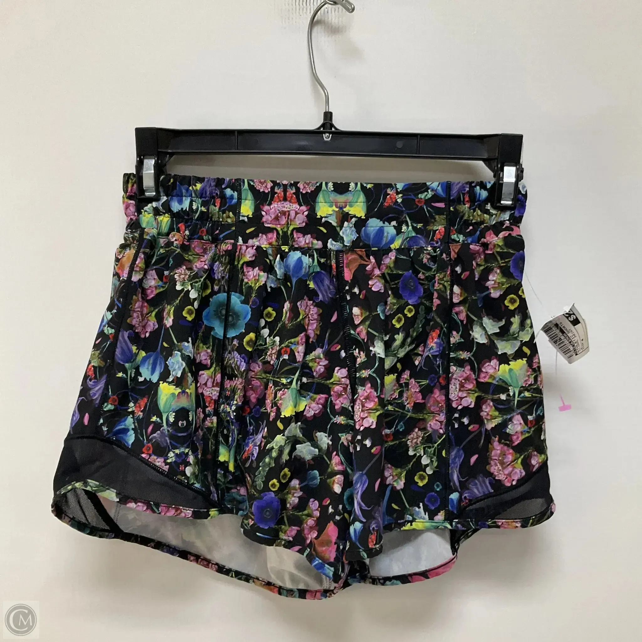 Athletic Shorts By Lululemon In Floral Print, Size: 4