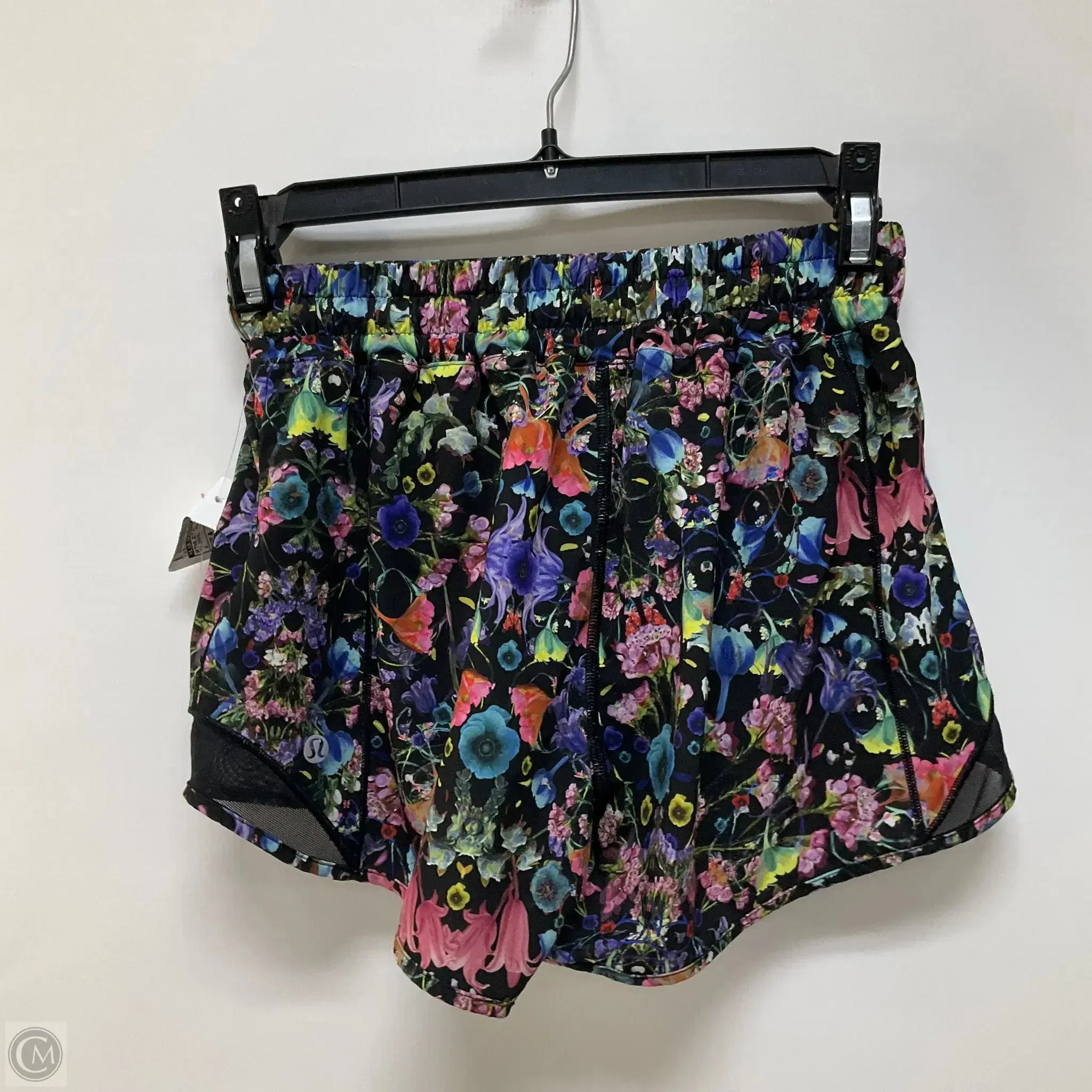 Athletic Shorts By Lululemon In Floral Print, Size: 4