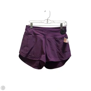 Athletic Shorts By Lululemon In Purple, Size: 6