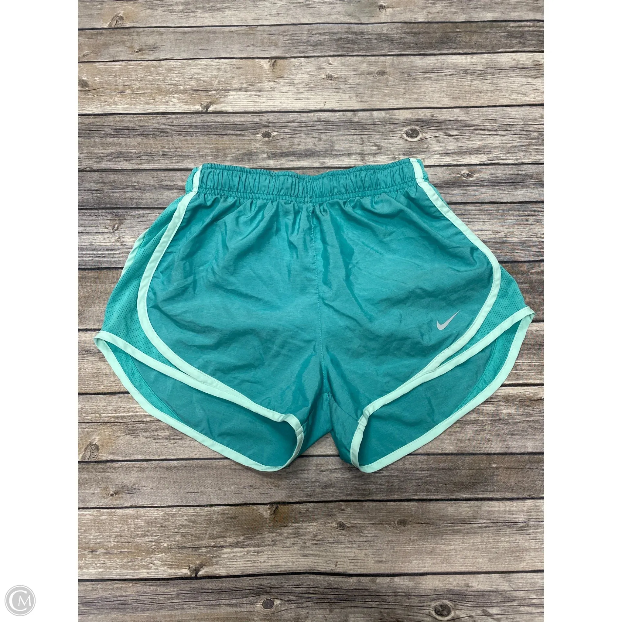 Athletic Shorts By Nike In Green, Size: S