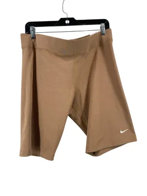 Athletic Shorts By Nike In Tan, Size: Xl