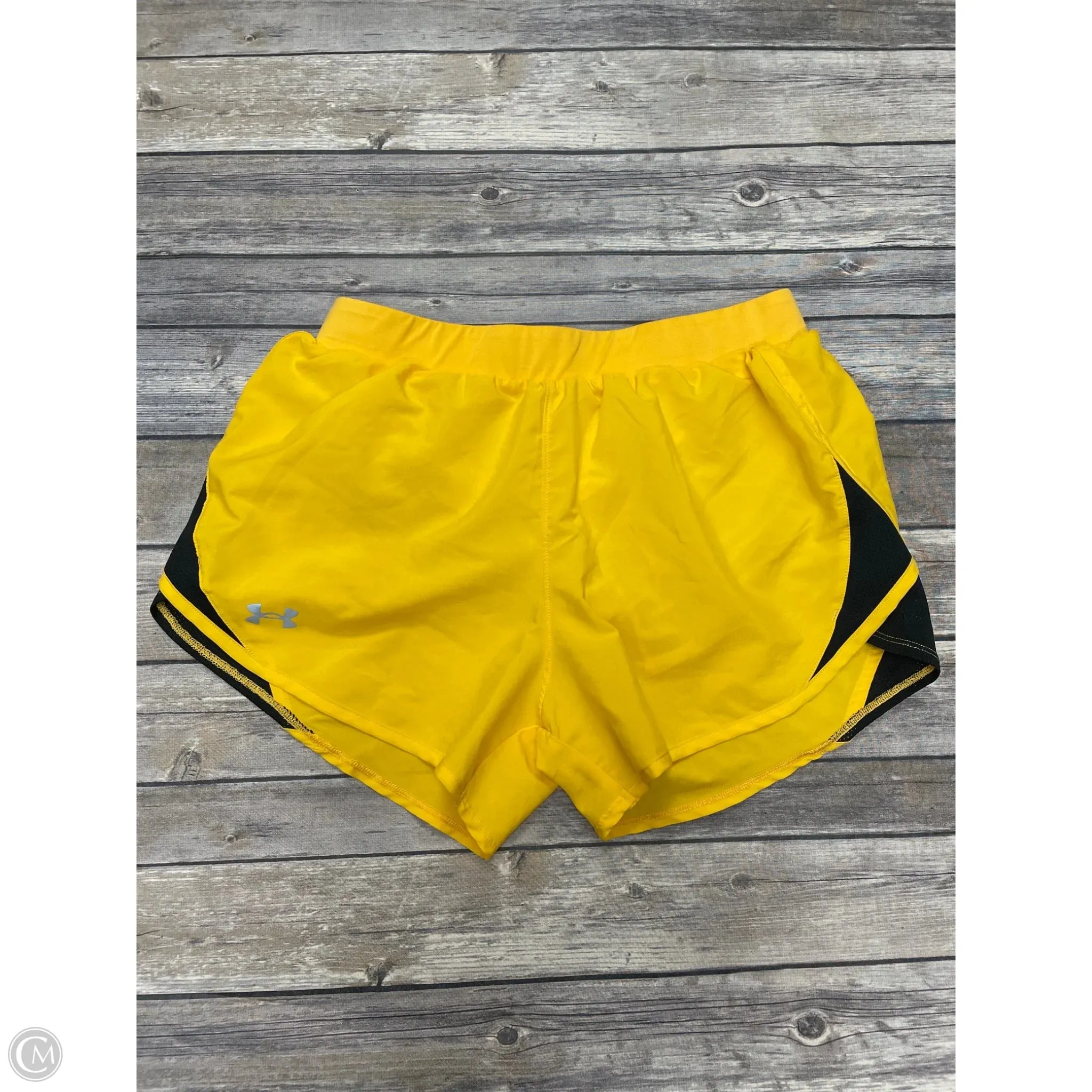 Athletic Shorts By Under Armour In Yellow, Size: S