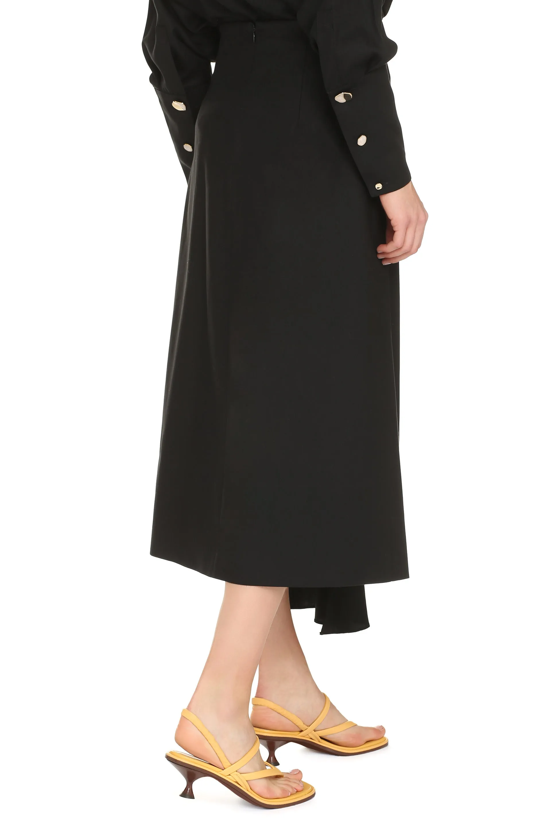 Ava A-line midi skirt