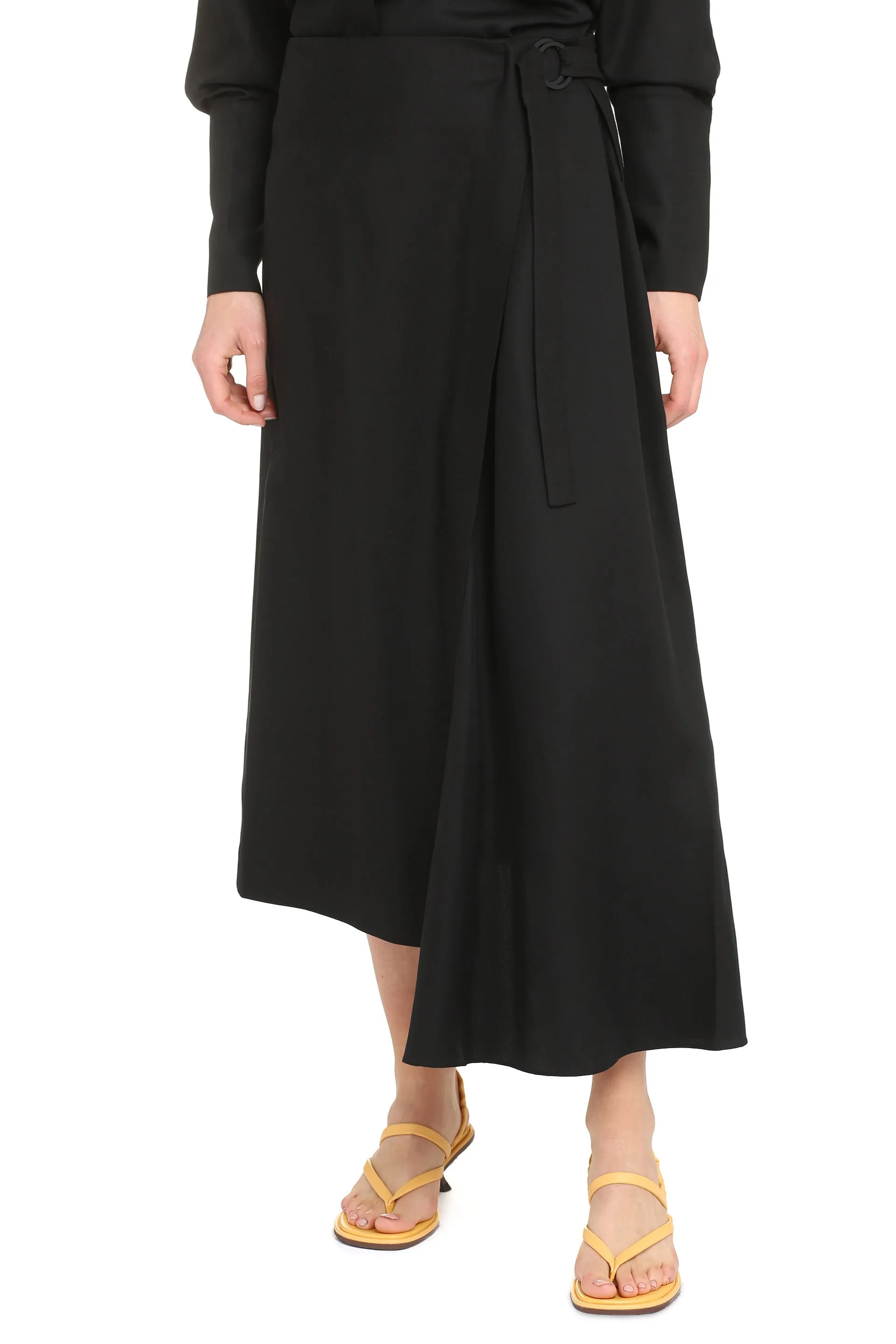 Ava A-line midi skirt