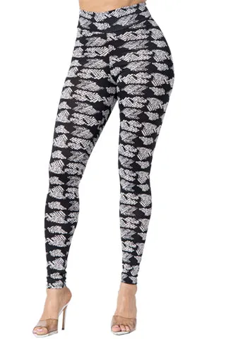 BACK TIED PRINT   BOOTY LEGGINGS(D1956PR) <Bundle>