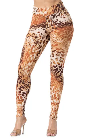 BACK TIED PRINT   BOOTY LEGGINGS(D1956PR) <Bundle>