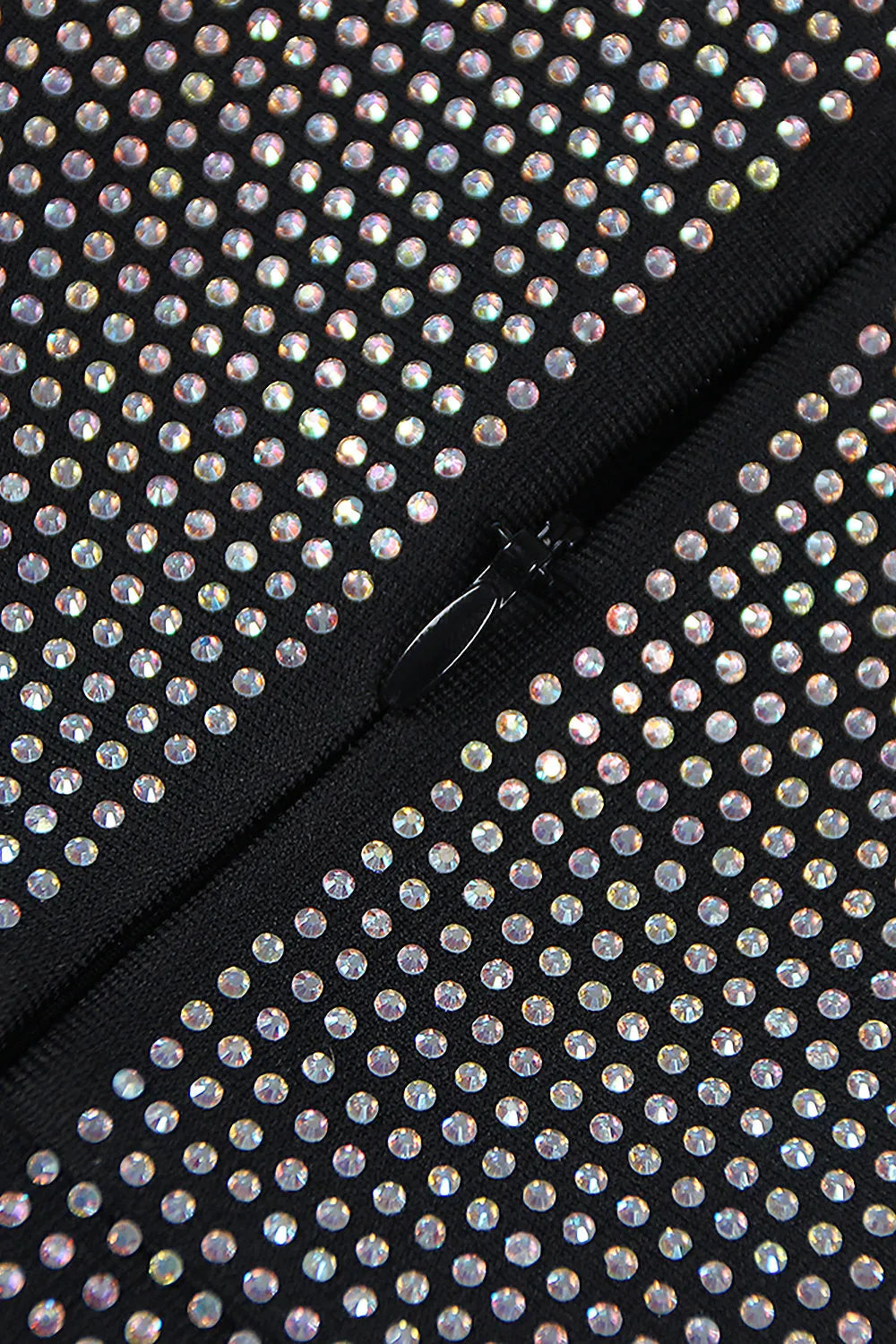 Bandeau Mesh Beaded Mini Dress